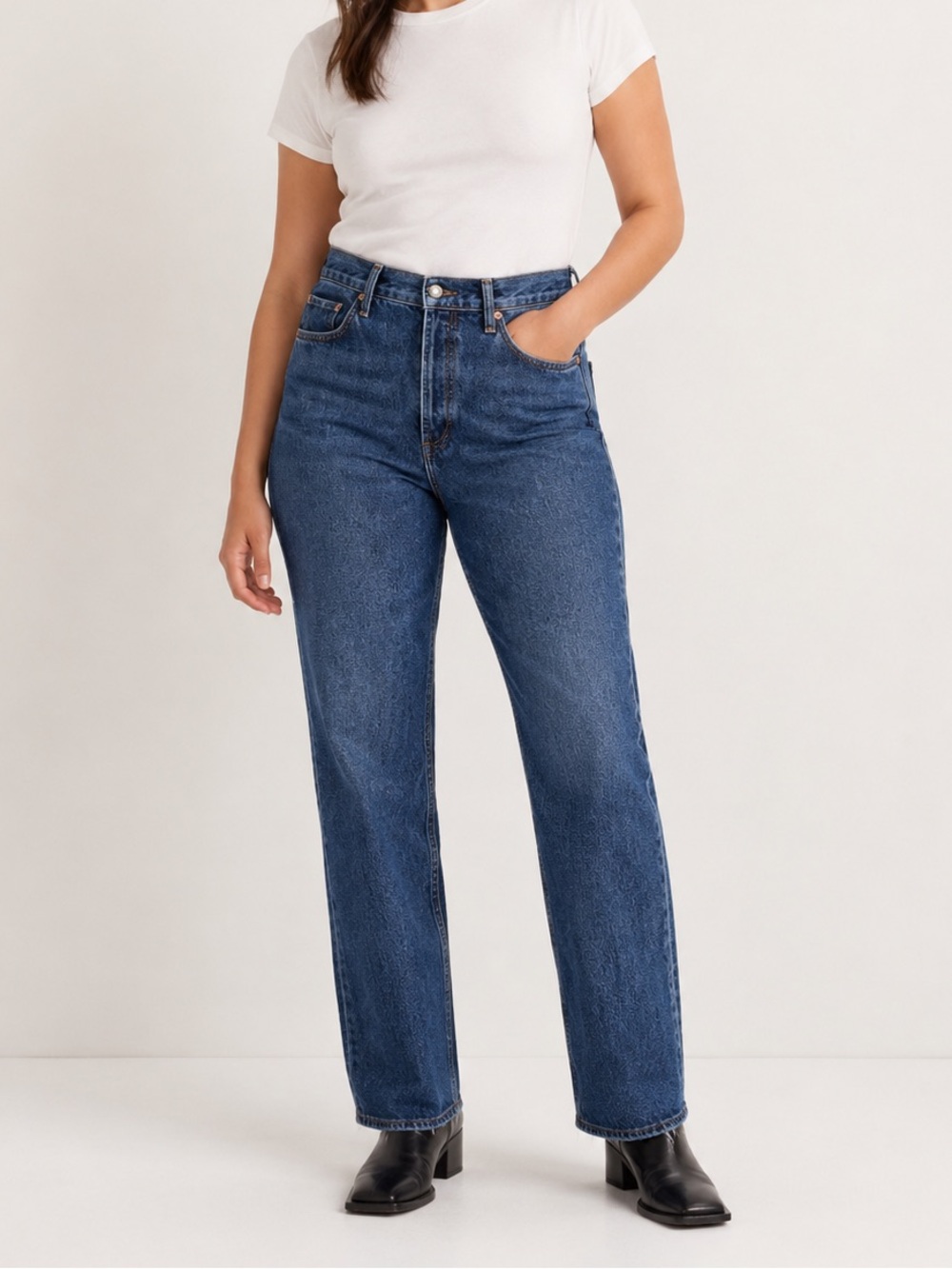 Everlane Curvy 90s Cheeky Straight Jeans – High Rise Straight Leg Denim size 29